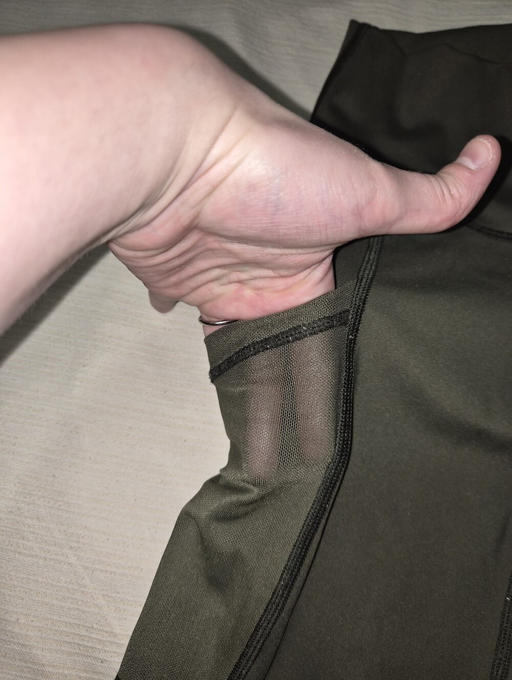 Aerie Offline Army Green Leggings - Picture 2 of 7